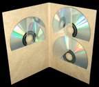 4 panel 3 CD packaging