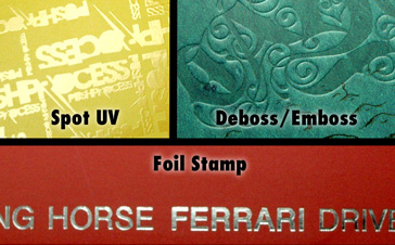 spot uv emboss foil